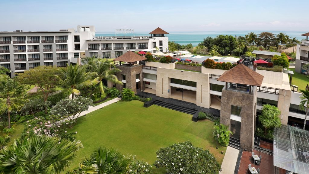 Pullman Bali Legian rooftop pool with ocean view